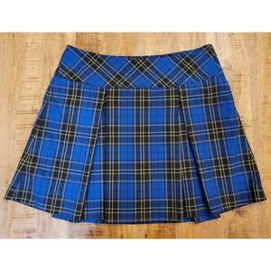 Dennis Uniform Mayfair Plaid Skort Skirt - Size J13 Juniors Style 3345